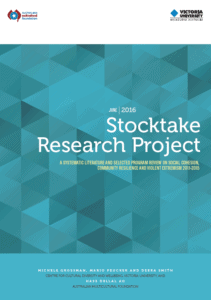 Victoria Research Project Stocktake Research Report: Victoria University & Australian ...